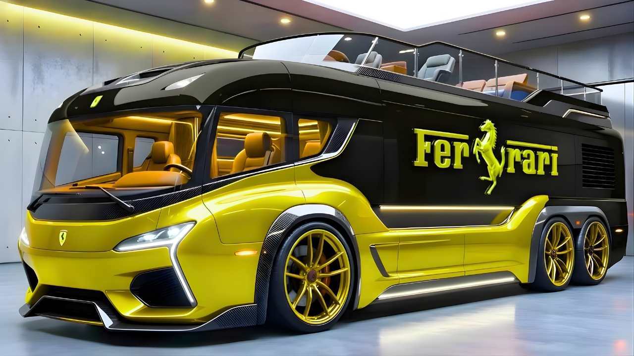 2026 Ferrari Motorhome Revealed High-Speed Performance with Ultra-Luxury Living